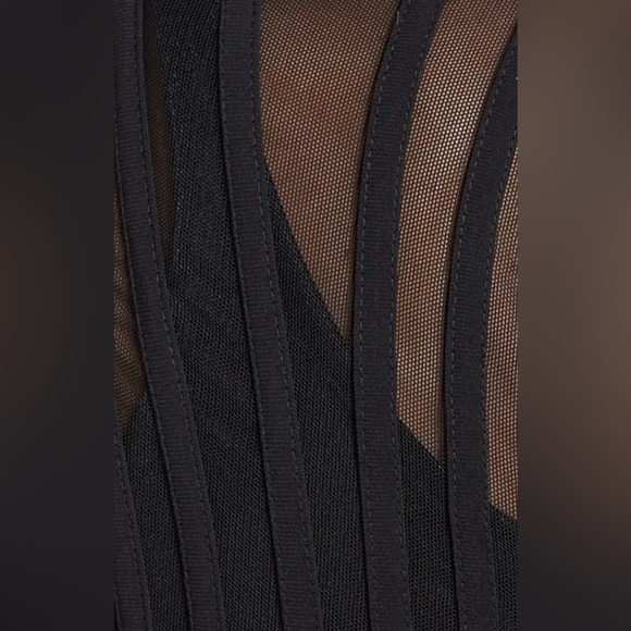 Adrianna Papell Pleated Jersey Sheath Midi Dress, Black, Size 6 - Picture 4 of 14